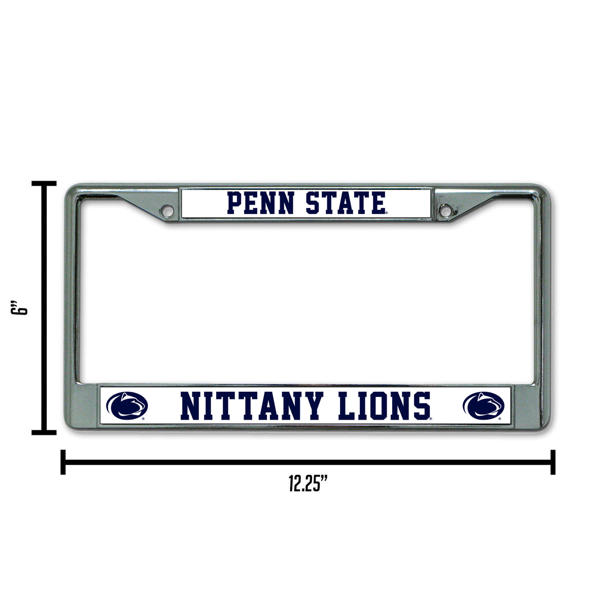 NCAA Penn State Nittany Lions - PSU Chrome License Plate Frame Fan Gear NCAA Penn State Nittany Lions