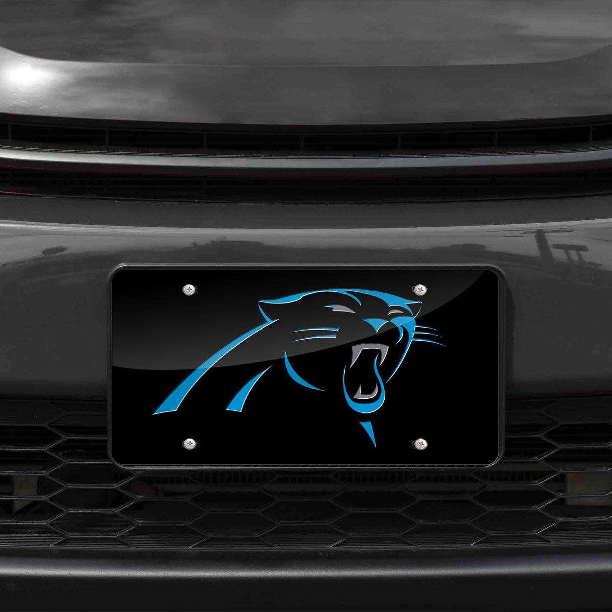 NFL Carolina Panthers Laser Cut License Plate Tag Fan Gear NFL Carolina Panthers