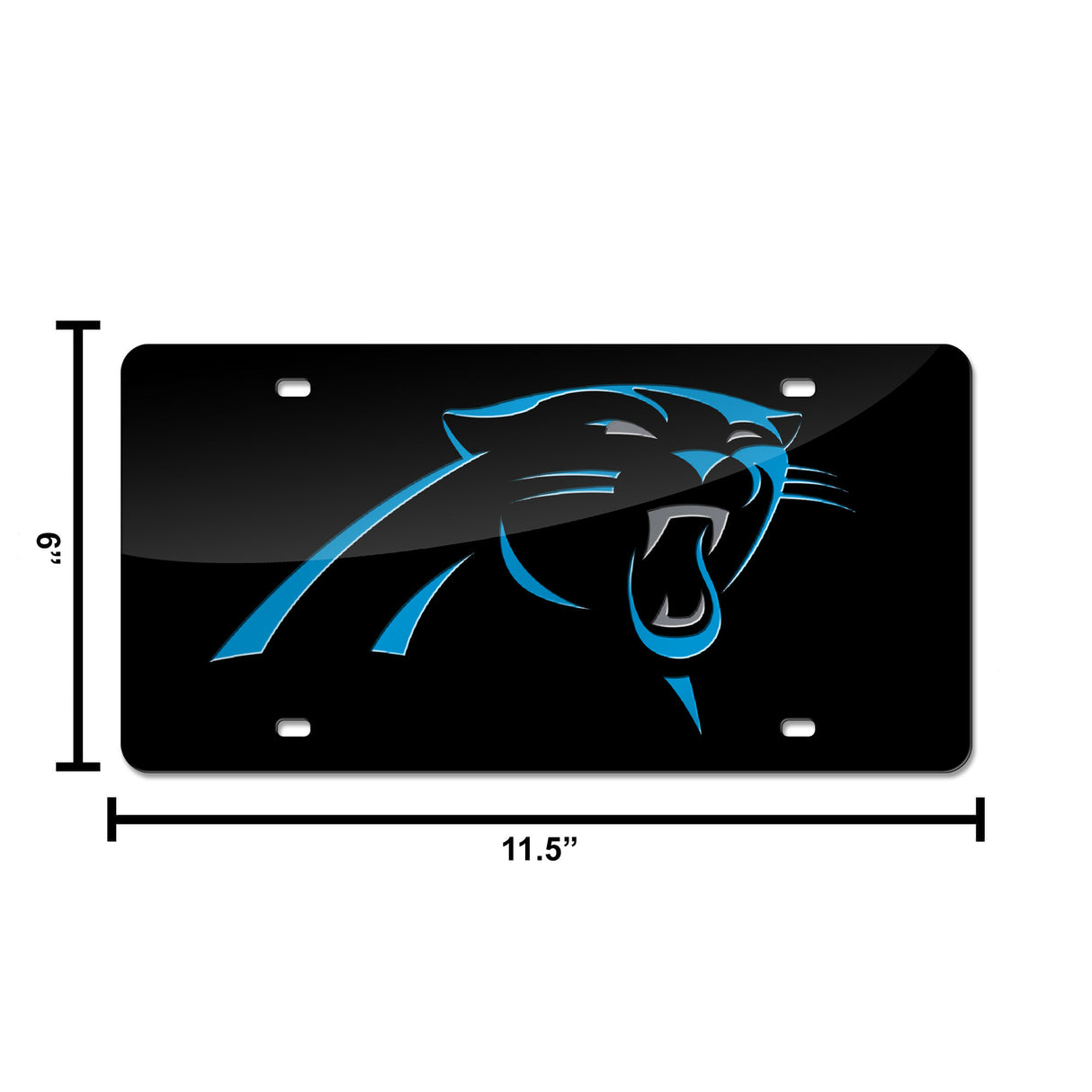 NFL Carolina Panthers Laser Cut License Plate Tag Fan Gear NFL Carolina Panthers