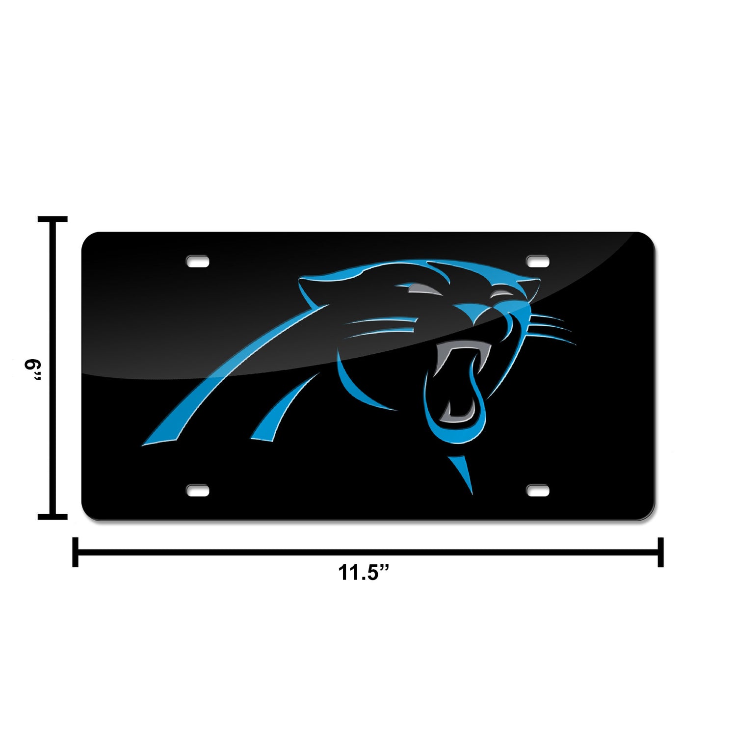 NFL Carolina Panthers Laser Cut License Plate Tag Fan Gear NFL Carolina Panthers