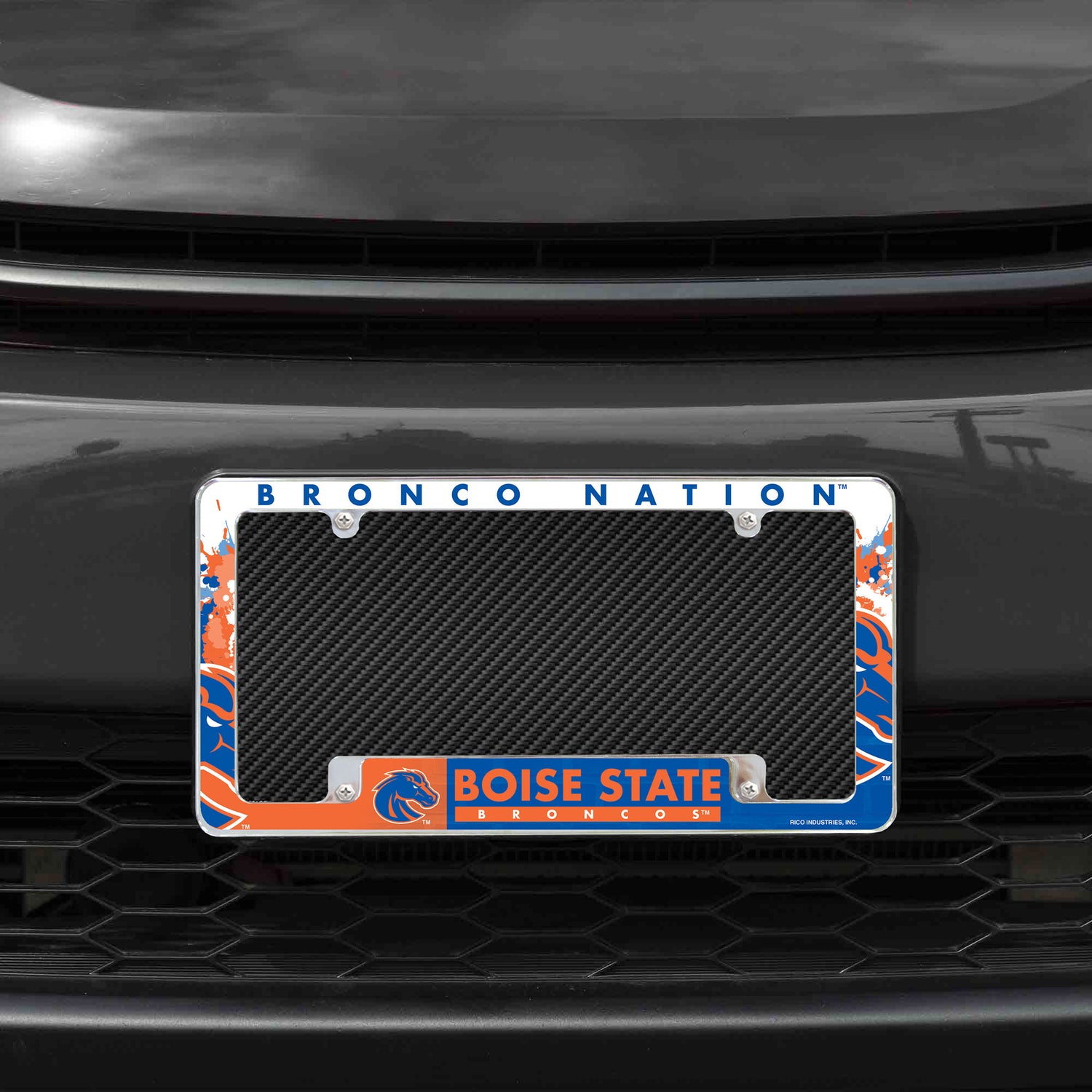 NCAA Boise State Broncos All Over Chrome License Plate Frame Fan Gear NCAA Boise State Broncos