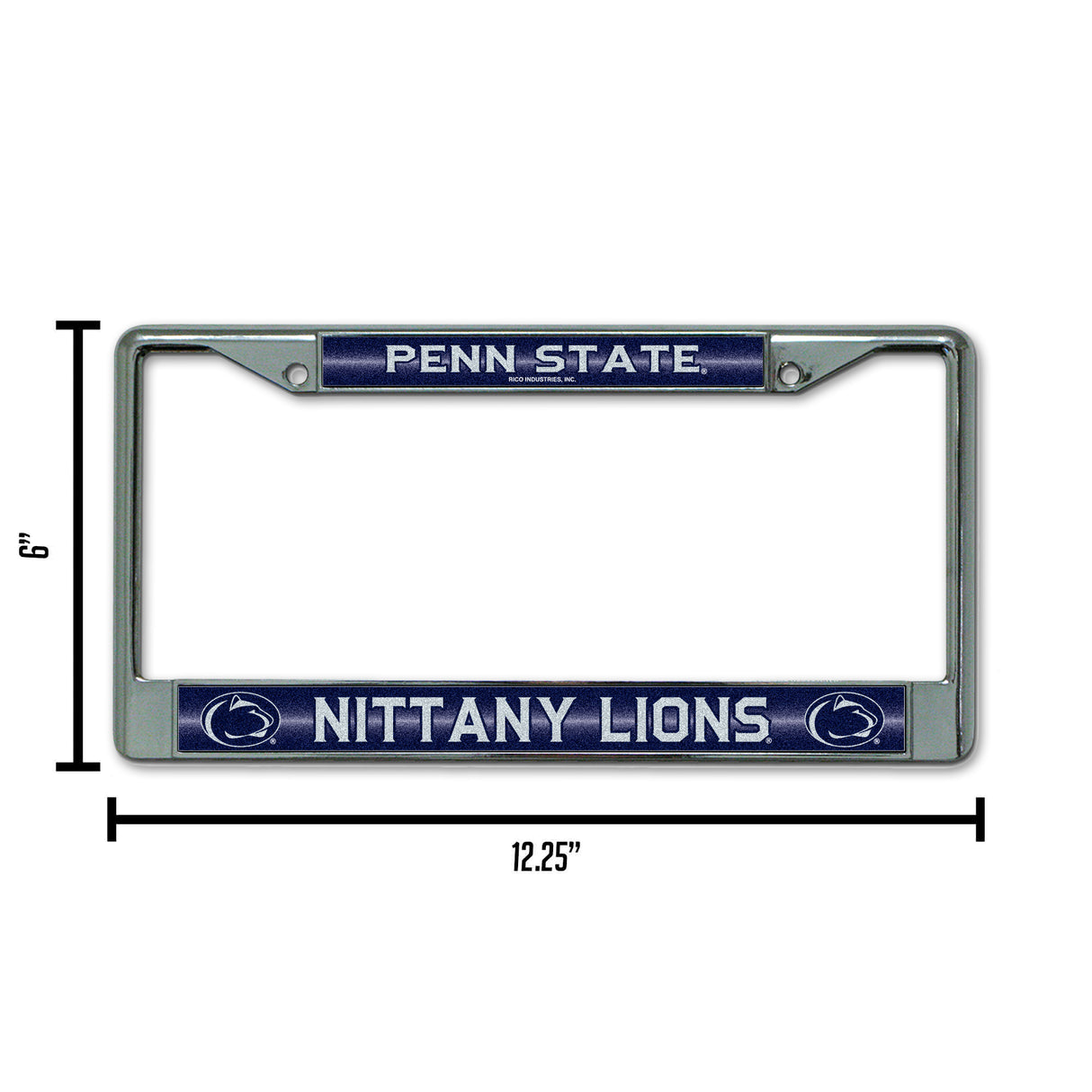 NCAA Penn State Nittany Lions - PSU Chrome Glitter License Plate Frame Fan Gear NCAA Penn State Nittany Lions