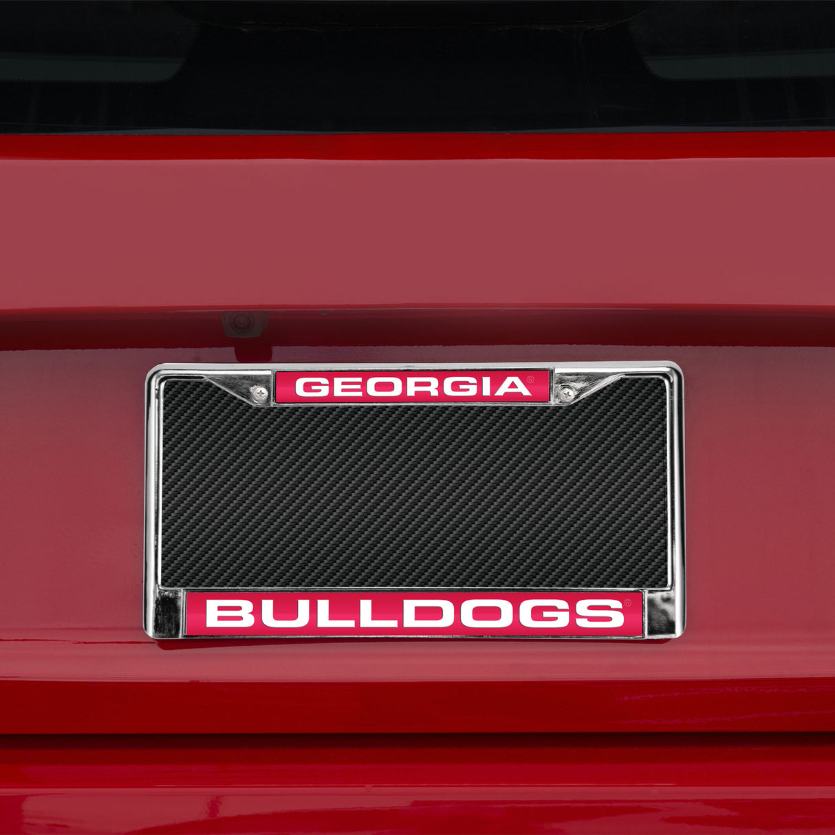 NCAA Georgia Bulldogs Laser Cut Chrome License Plate Frame Fan Gear NCAA Georgia Bulldogs