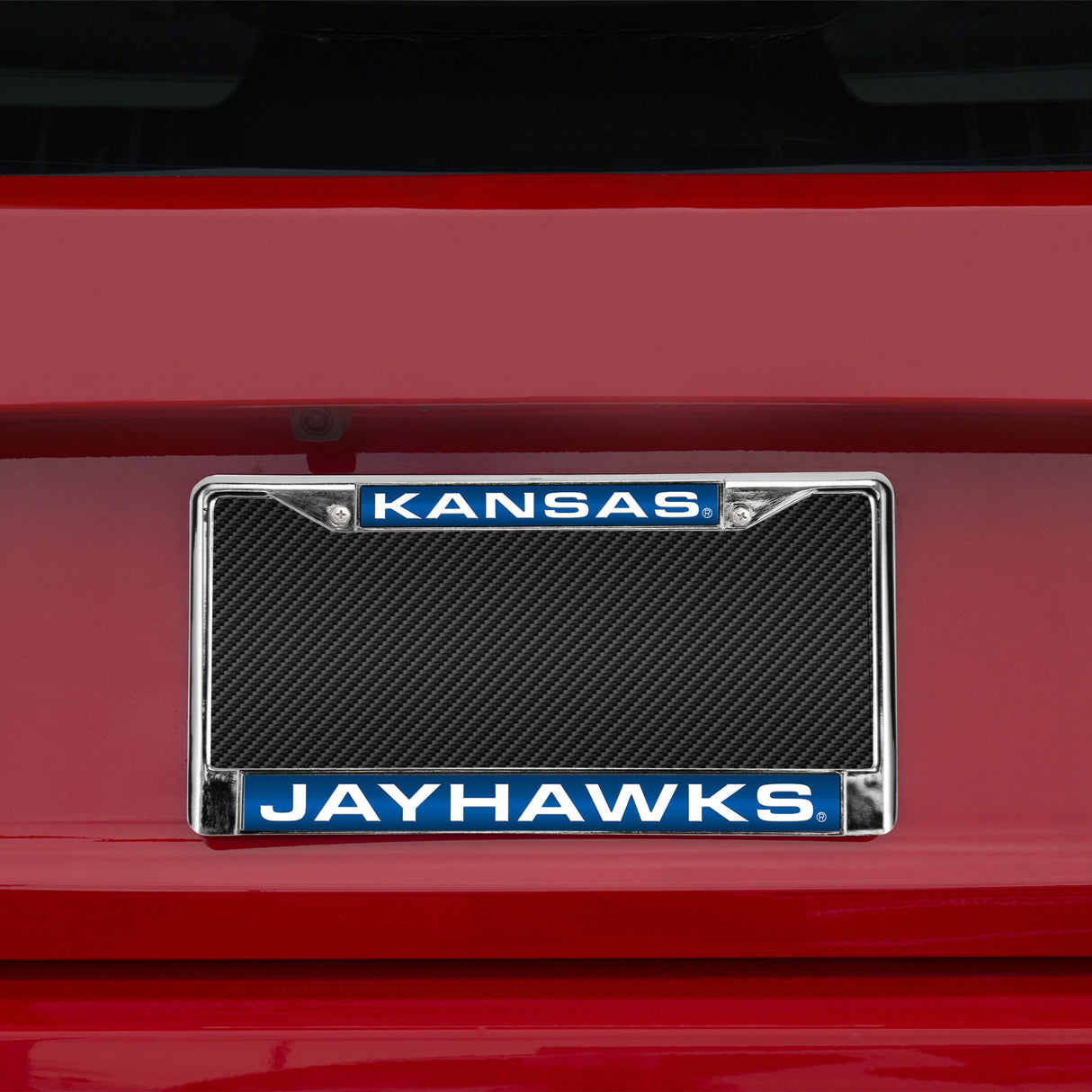 NCAA Kansas Jayhawks Laser Cut Chrome License Plate Frame Fan Gear NCAA Kansas Jayhawks