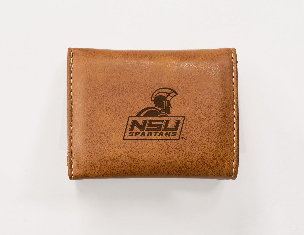 NCAA Norfolk State Spartans Laser Engraved Tri-Fold Wallet Fan Gear NCAA Norfolk State Spartans