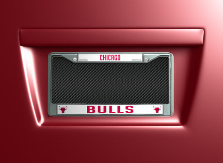 NBA Chicago Bulls Chrome License Plate Frame Fan Gear NBA Chicago Bulls