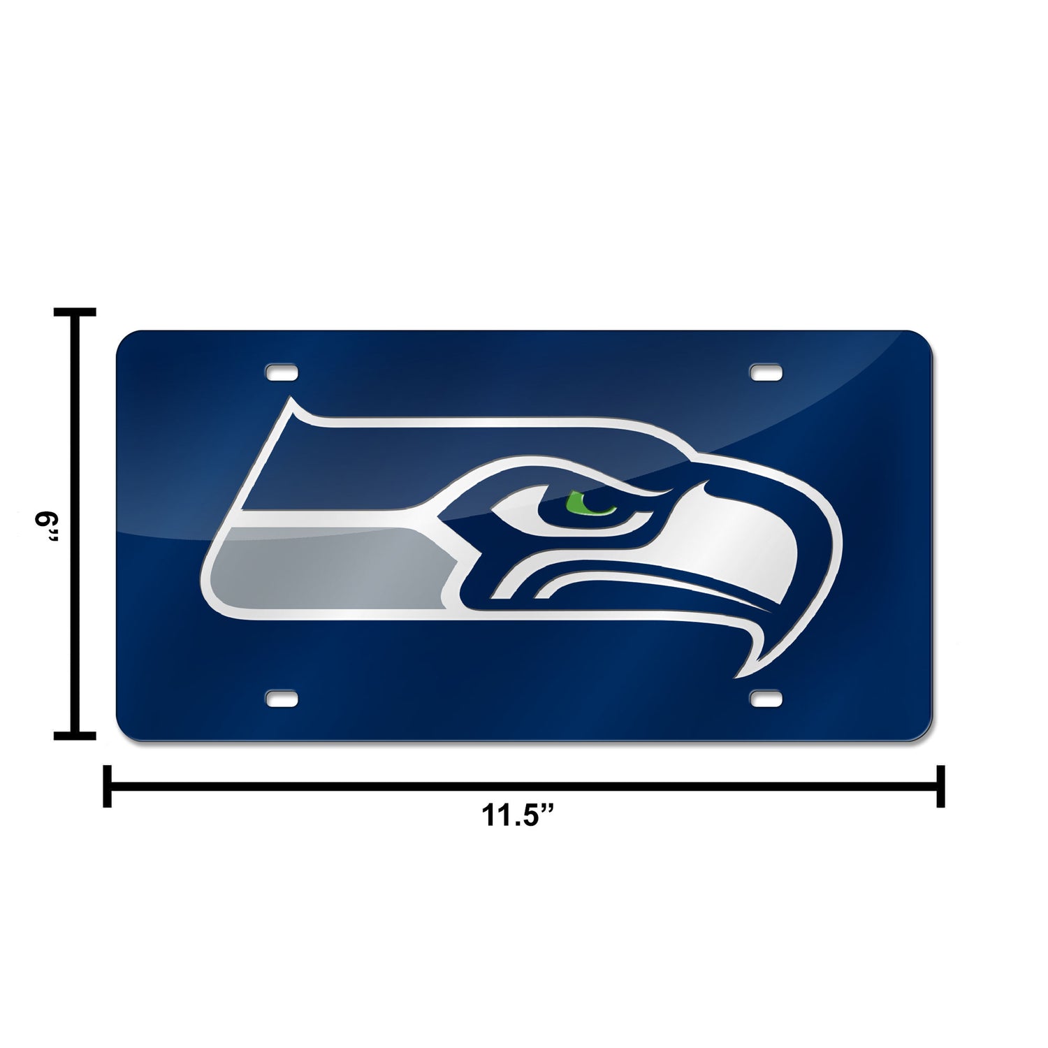 NFL Seattle Seahawks Laser Cut Automobile Tag Fan Gear NFL Seattle Seahawks