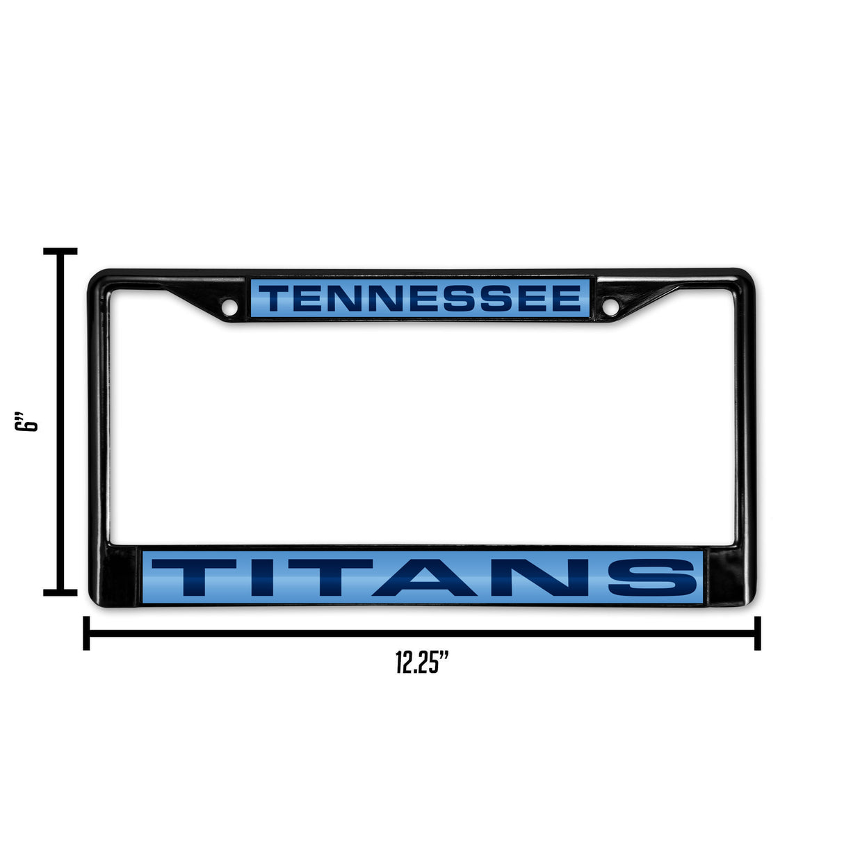 NFL Tennessee Titans Laser Cut Chrome License Plate Frame Fan Gear NFL Tennessee Titans