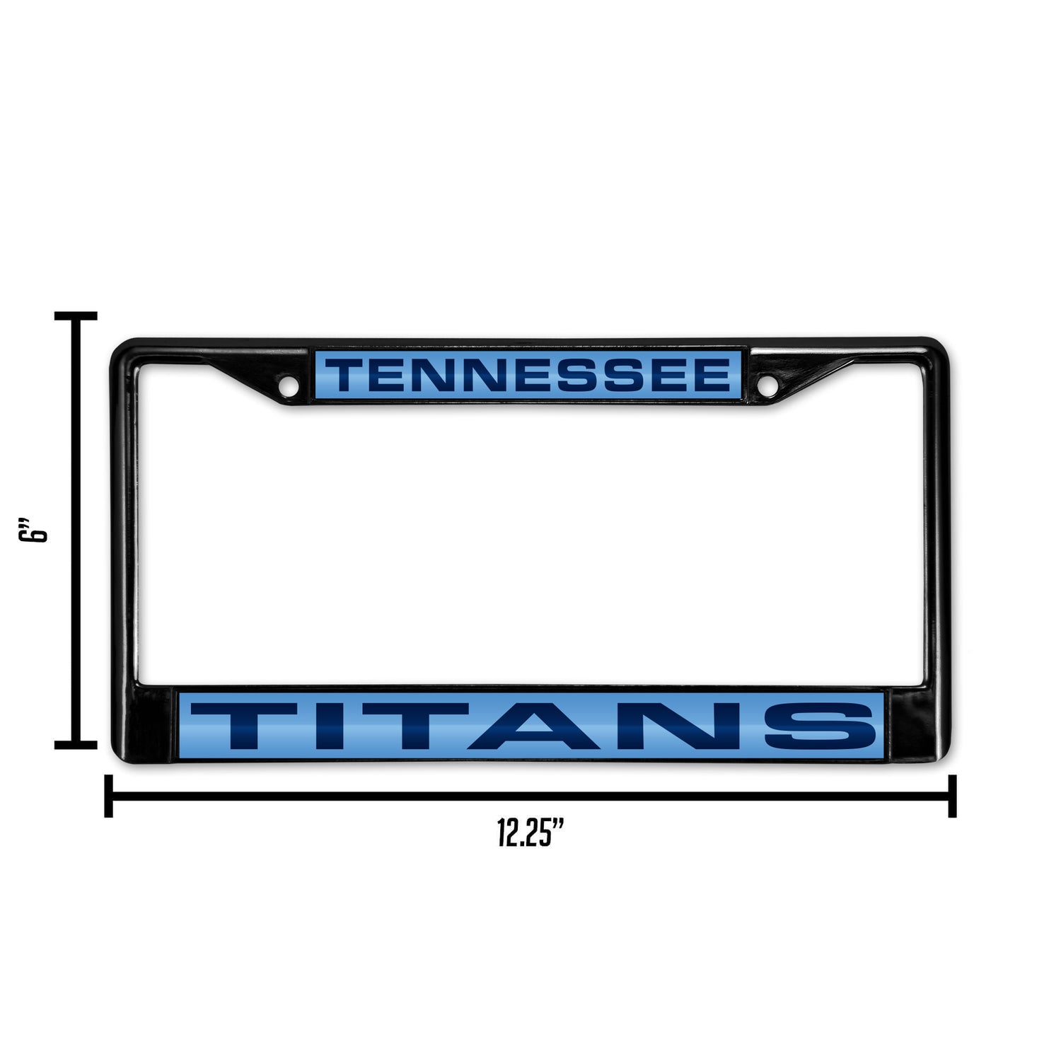 NFL Tennessee Titans Laser Cut Chrome License Plate Frame Fan Gear NFL Tennessee Titans