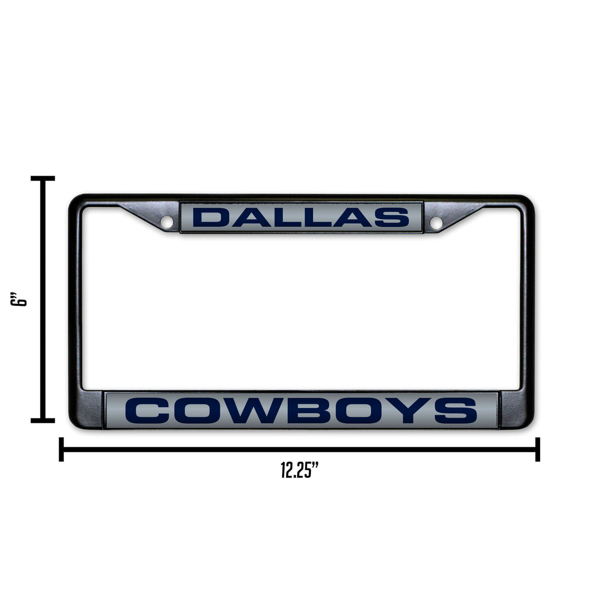 NFL Dallas Cowboys Laser Cut Chrome License Plate Frame Fan Gear NFL Dallas Cowboys