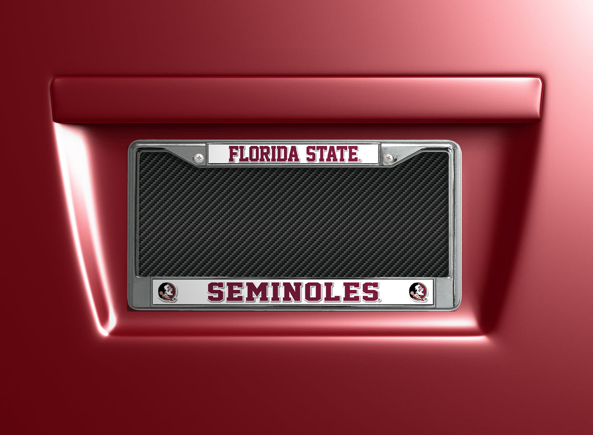 NCAA Florida State Seminoles Chrome License Plate Frame Fan Gear NCAA Florida State Seminoles