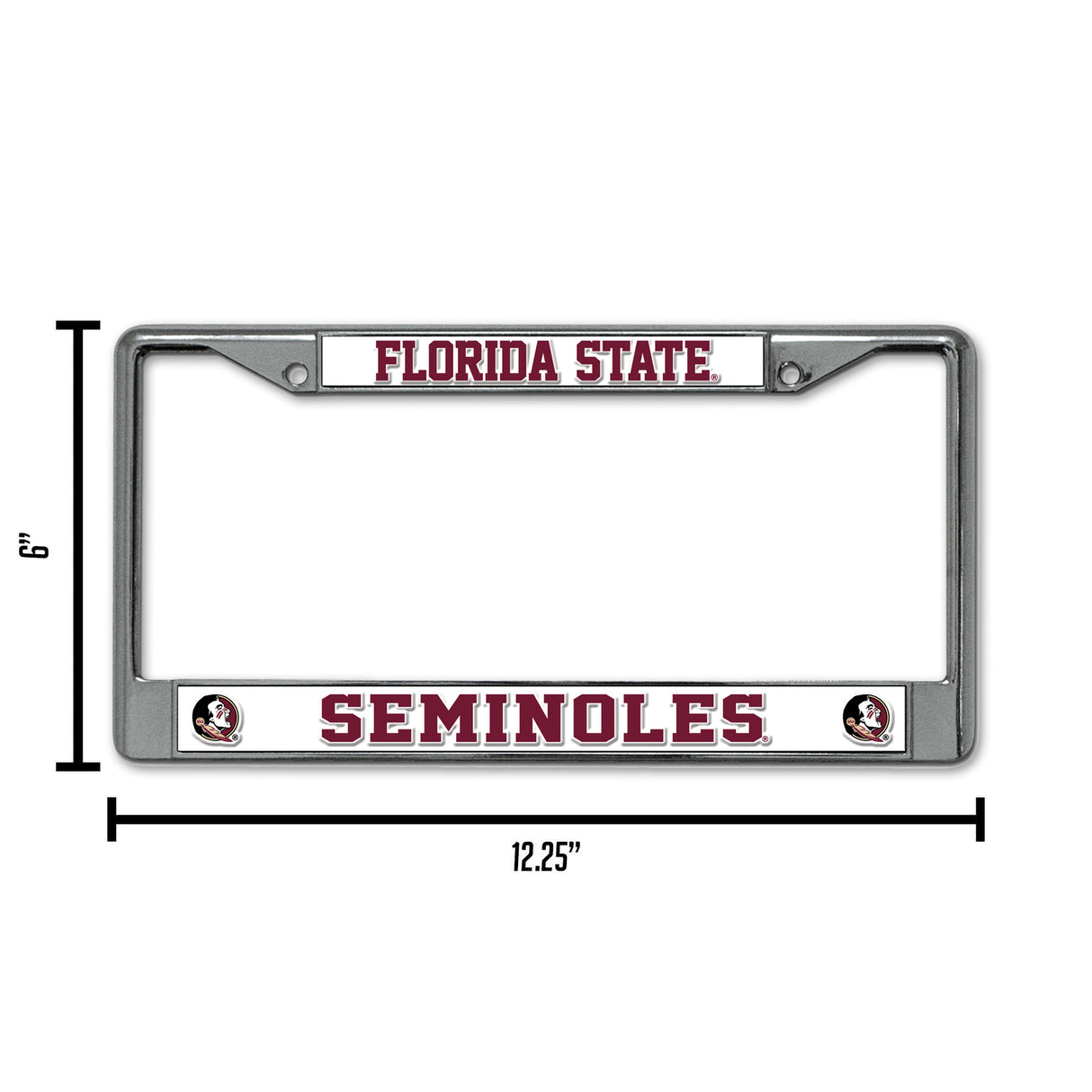 NCAA Florida State Seminoles Chrome License Plate Frame Fan Gear NCAA Florida State Seminoles