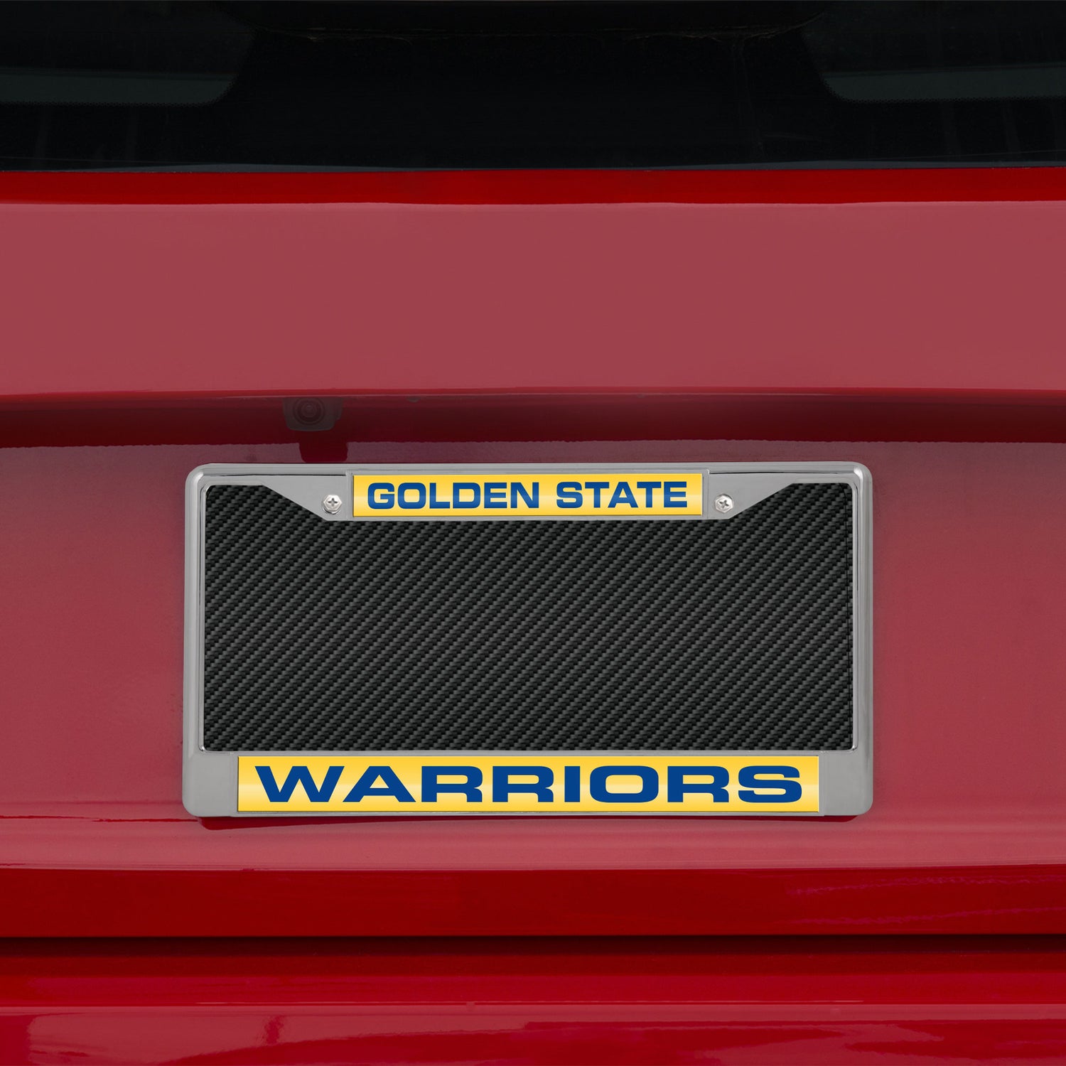 NBA Golden State Warriors Laser Cut Chrome License Plate Frame Fan Gear NBA Golden State Warriors