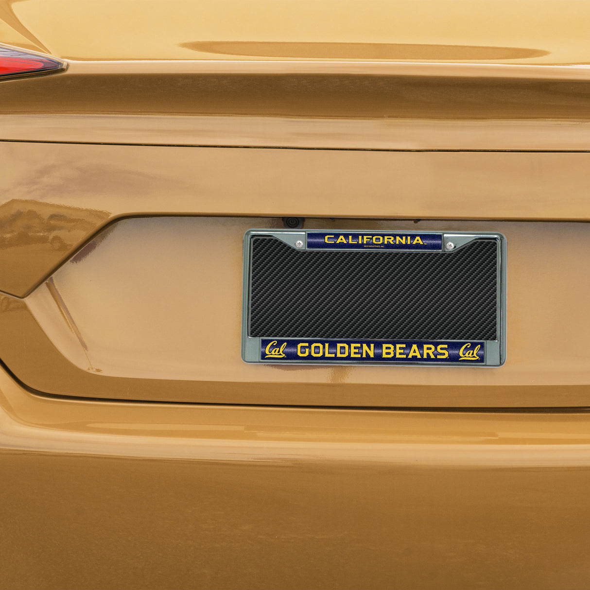 NCAA Cal Berkeley Golden Bears Chrome Glitter License Plate Frame Fan Gear NCAA Cal Berkeley Golden Bears