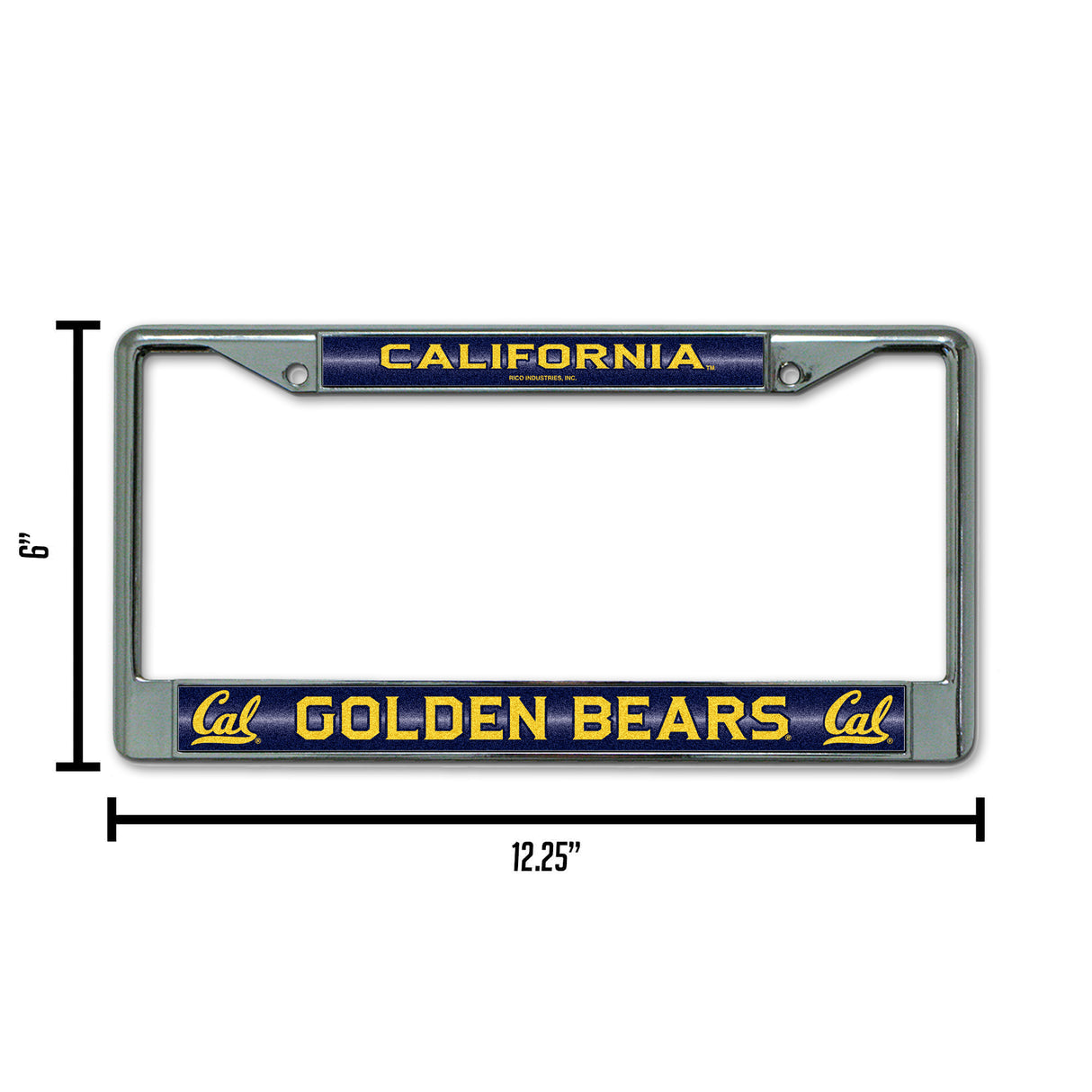 NCAA Cal Berkeley Golden Bears Chrome Glitter License Plate Frame Fan Gear NCAA Cal Berkeley Golden Bears