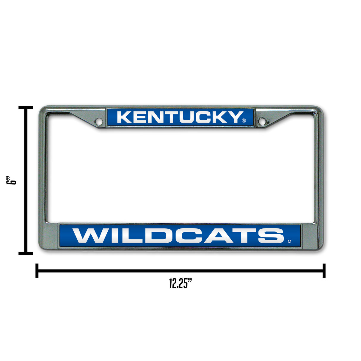 NCAA Kentucky Wildcats Laser Cut Chrome License Plate Frame Fan Gear NCAA Kentucky Wildcats