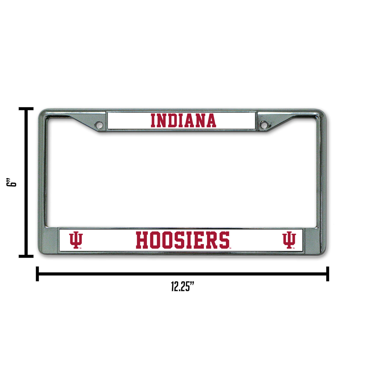 NCAA Indiana Hoosiers Chrome License Plate Frame Fan Gear NCAA Indiana Hoosiers