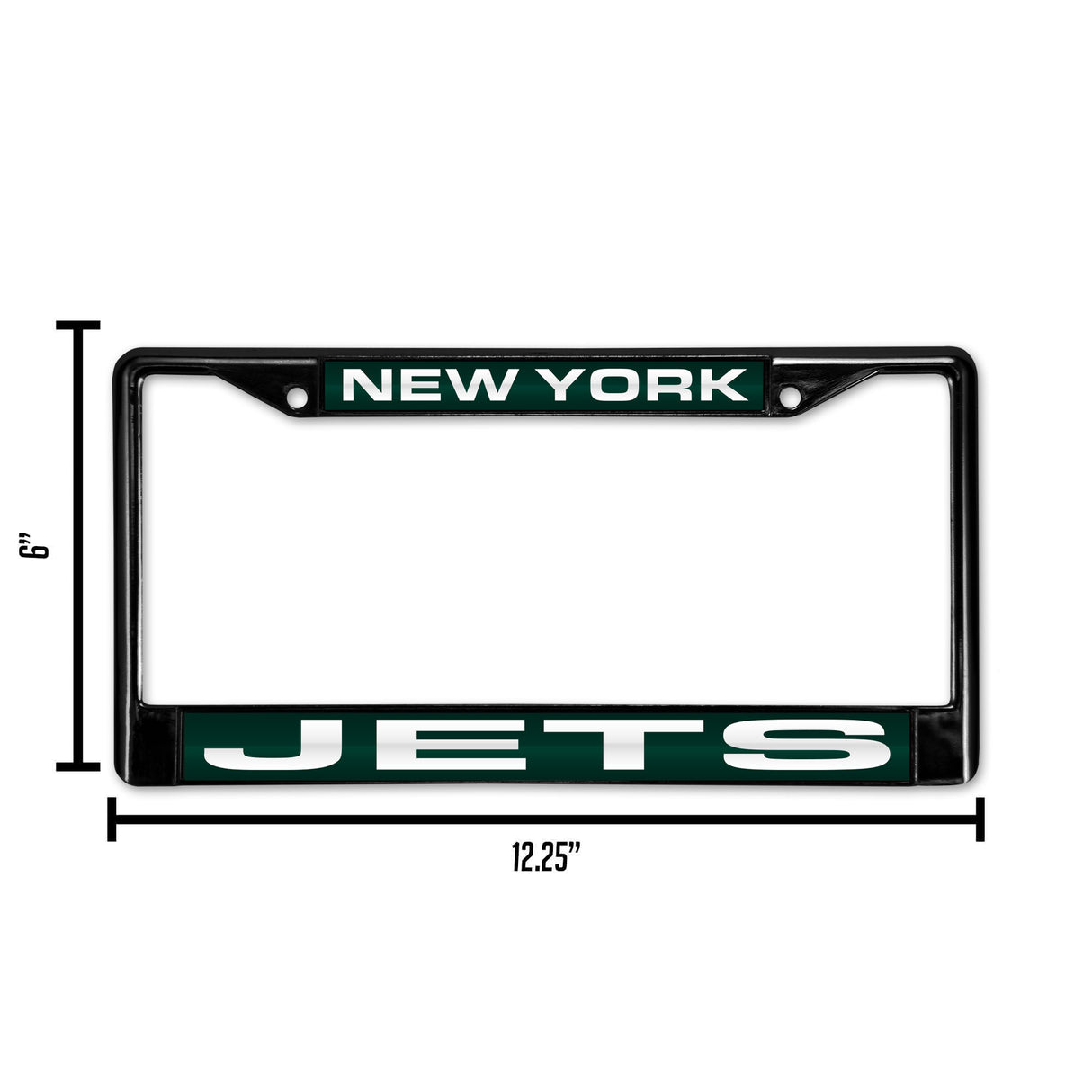 NFL New York Jets Laser Cut Chrome License Plate Frame Fan Gear NFL New York Jets