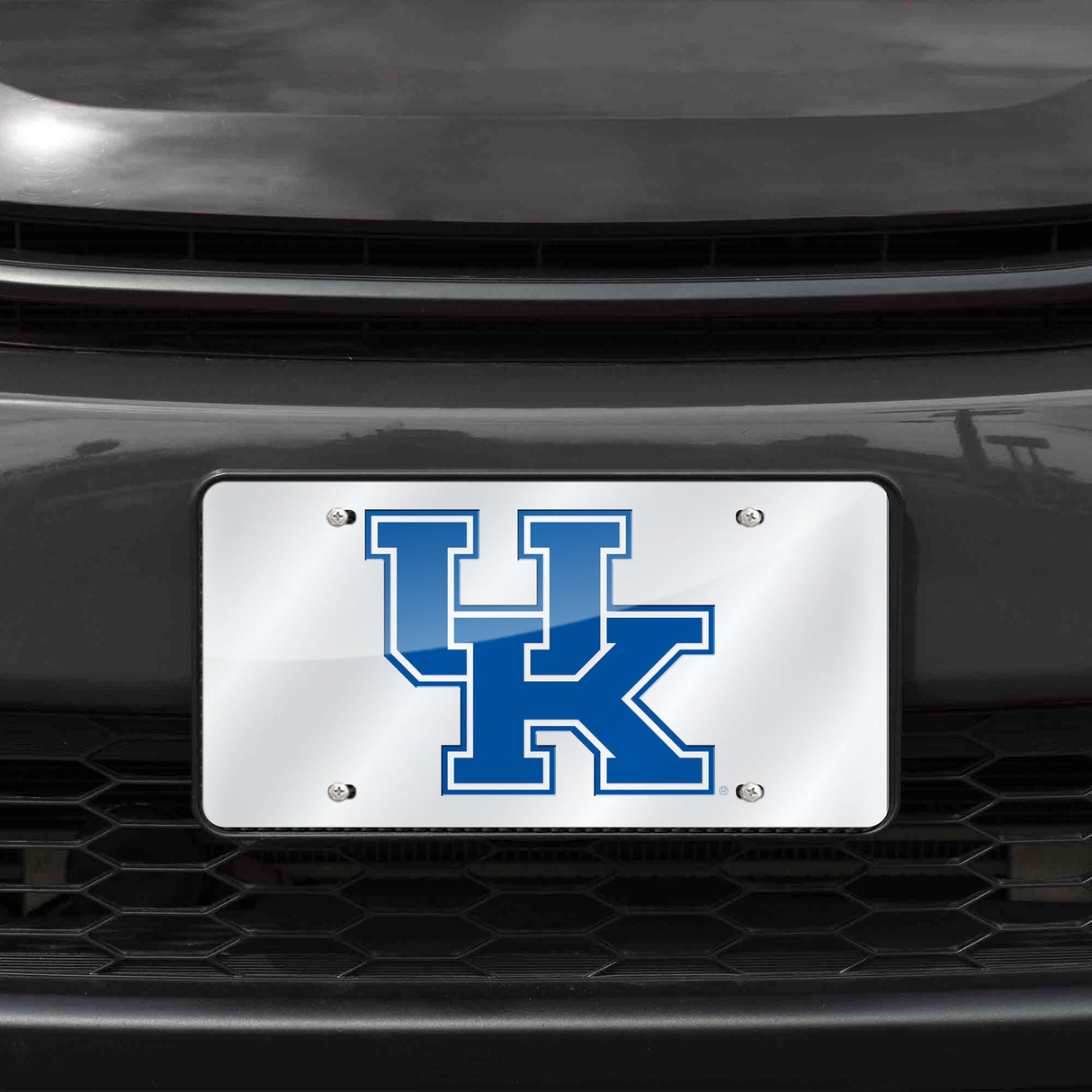 NCAA Kentucky Wildcats Silver Laser Cut Automobile Tag Fan Gear NCAA Kentucky Wildcats