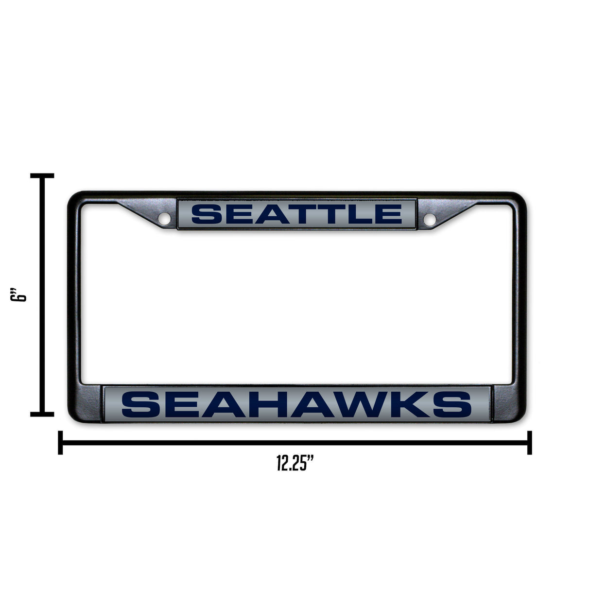 NFL Seattle Seahawks Laser Cut Chrome License Plate Frame Fan Gear NFL Seattle Seahawks