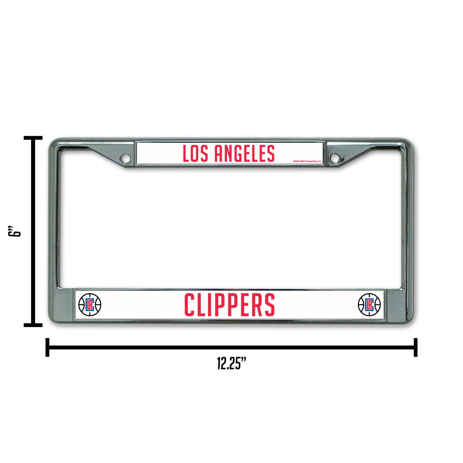 NBA Los Angeles Clippers Chrome License Plate Frame Fan Gear NBA Los Angeles Clippers
