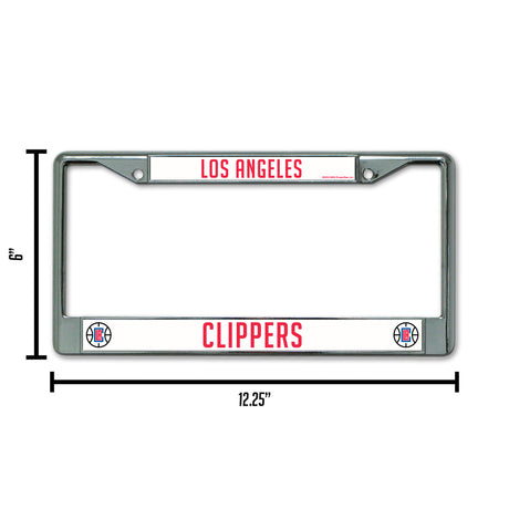 NBA Los Angeles Clippers Chrome License Plate Frame Fan Gear NBA Los Angeles Clippers