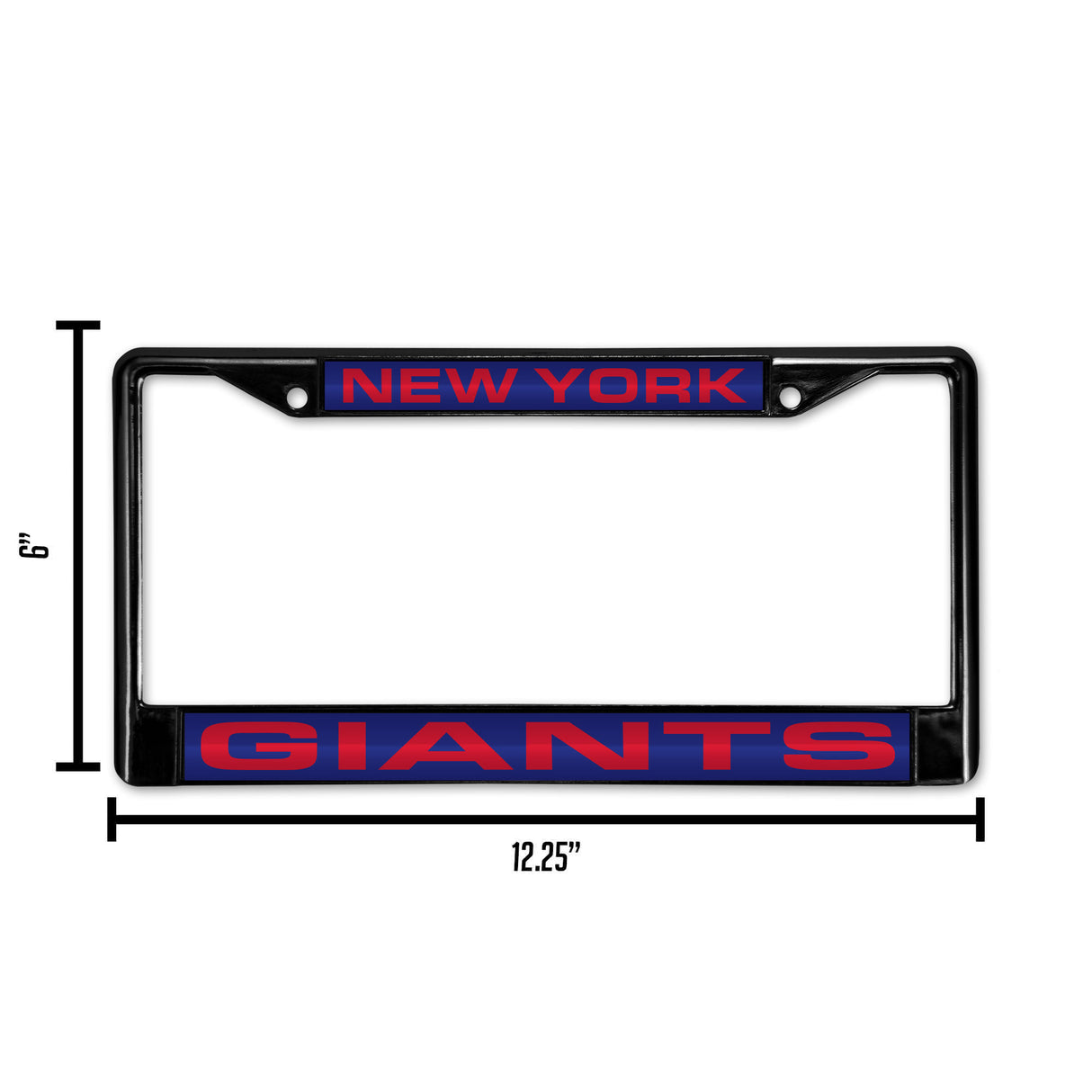 NFL New York Giants Laser Cut Chrome License Plate Frame Fan Gear NFL New York Giants