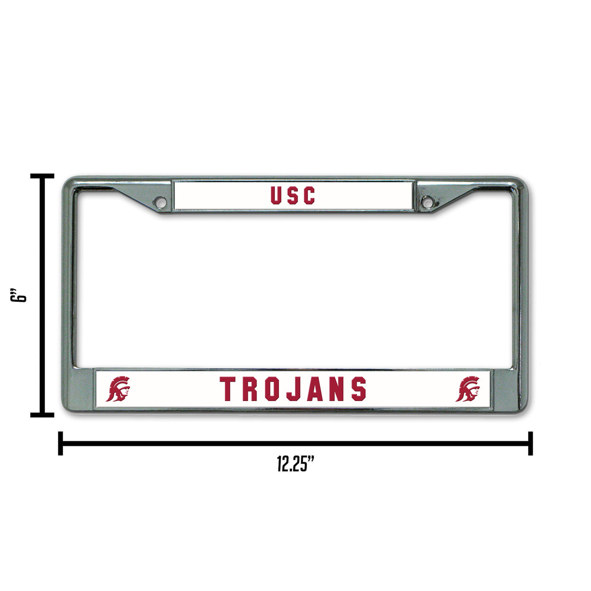 NCAA Southern California Trojans - USC Chrome License Plate Frame Fan Gear NCAA Southern California Trojans
