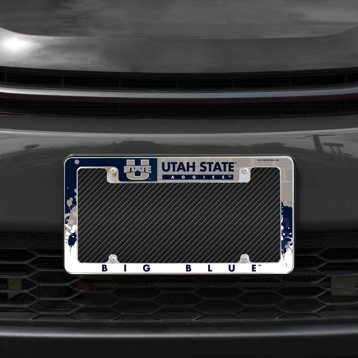 NCAA Utah State Aggies All Over Chrome License Plate Frame Fan Gear NCAA Utah State Aggies