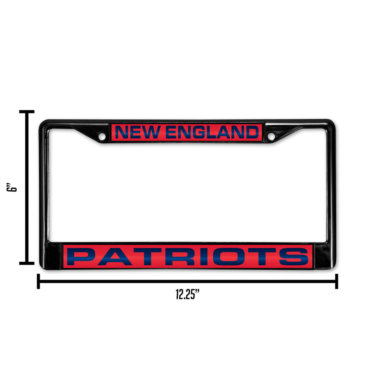 NFL New England Patriots Laser Cut Chrome License Plate Frame Fan Gear NFL New England Patriots