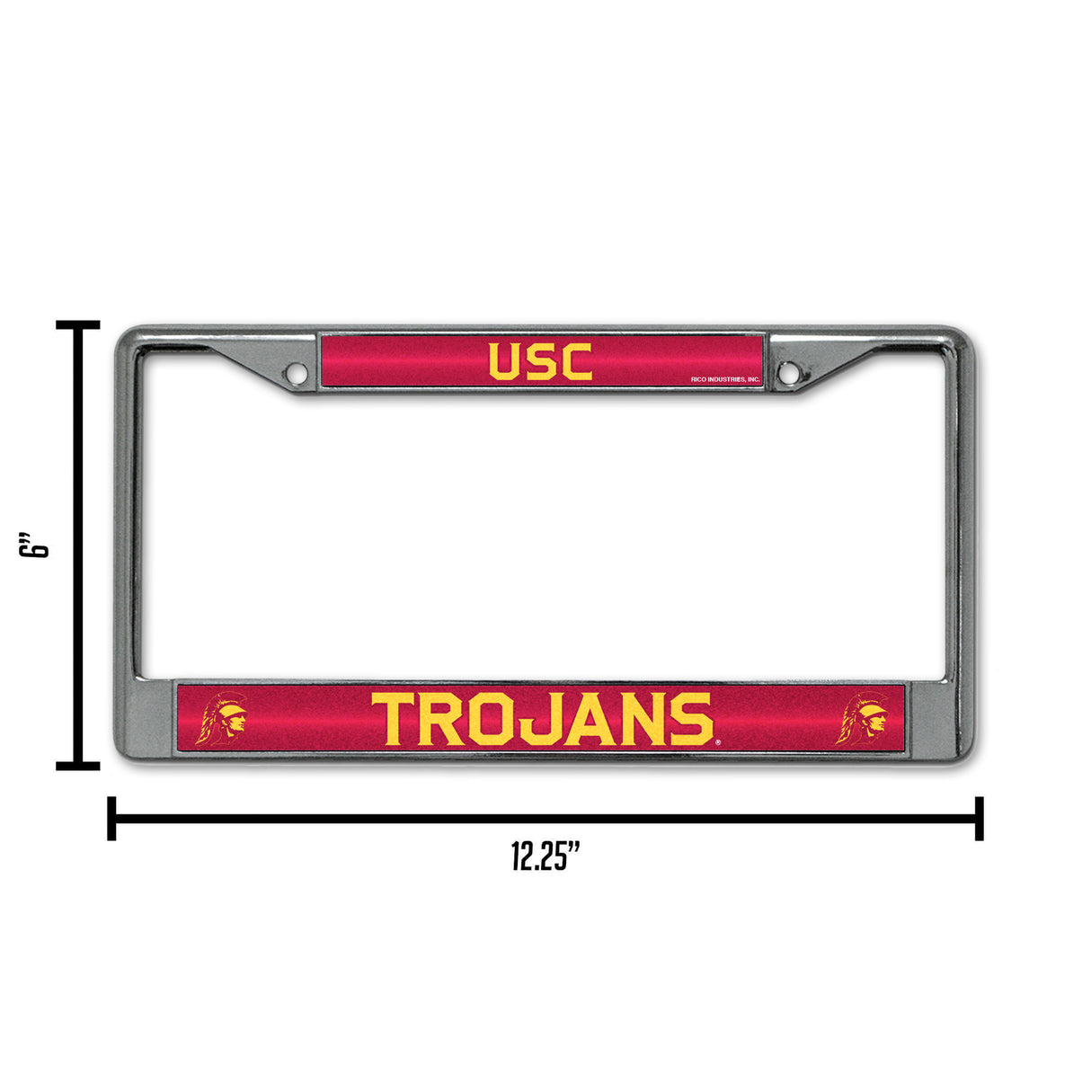 NCAA Southern California Trojans - USC Chrome Glitter License Plate Frame Fan Gear NCAA Southern California Trojans