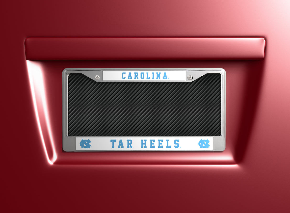 NCAA North Carolina Tar Heels Chrome License Plate Frame Fan Gear NCAA North Carolina Tar Heels