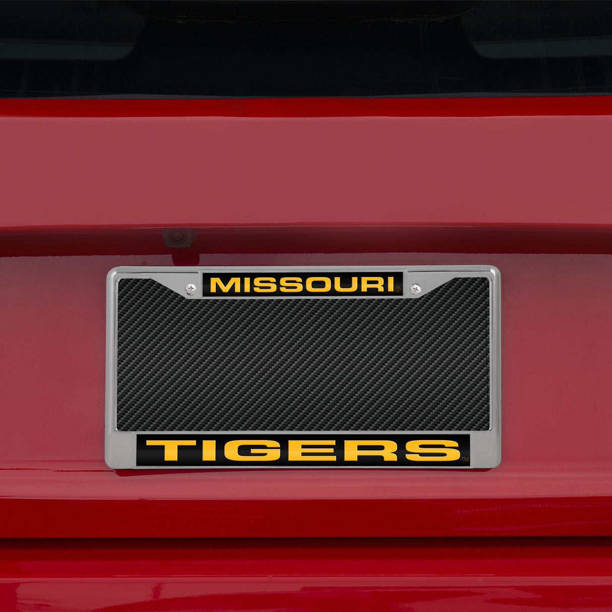 NCAA Missouri Tigers Laser Cut Chrome License Plate Frame Fan Gear NCAA Missouri Tigers