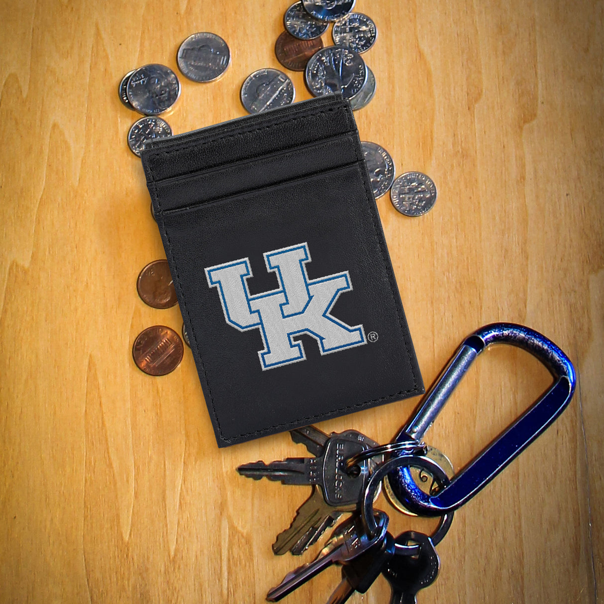 NCAA Kentucky Wildcats Embroidered Front Pocket Wallet Fan Gear NCAA Kentucky Wildcats