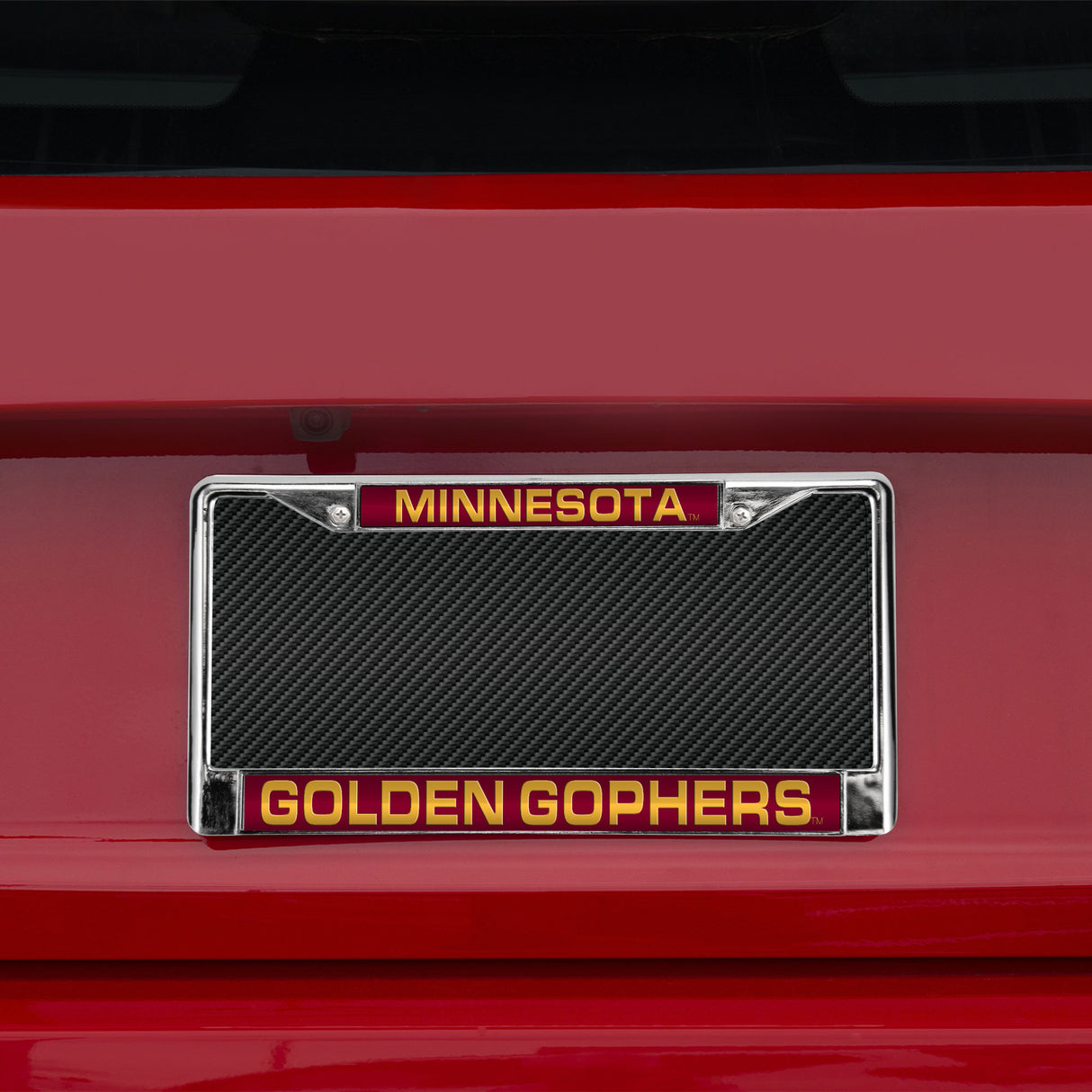 NCAA Minnesota Golden Gophers Laser Cut Chrome License Plate Frame Fan Gear NCAA Minnesota Golden Gophers