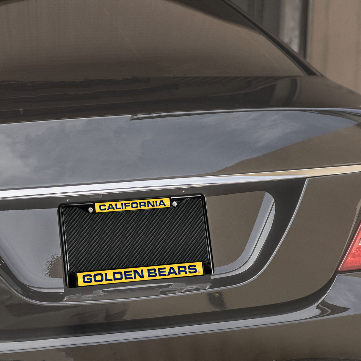 NCAA Cal Berkeley Golden Bears Laser Cut Black Chrome License Plate Frame Fan Gear NCAA Cal Berkeley Golden Bears