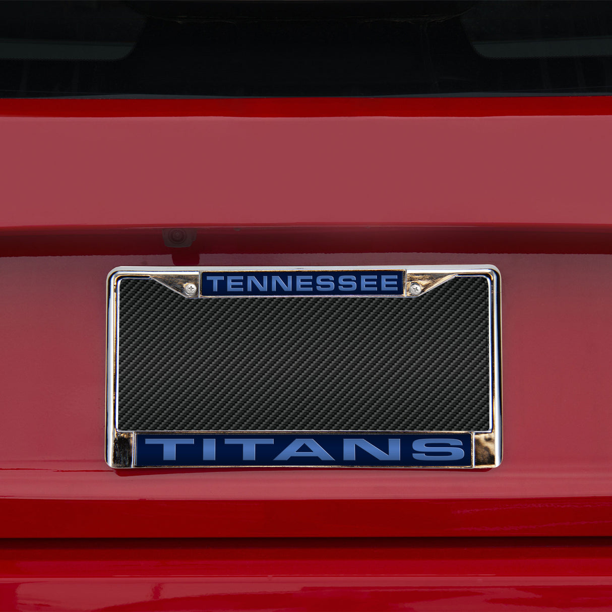 NFL Tennessee Titans Laser Cut Chrome License Plate Frame Fan Gear NFL Tennessee Titans