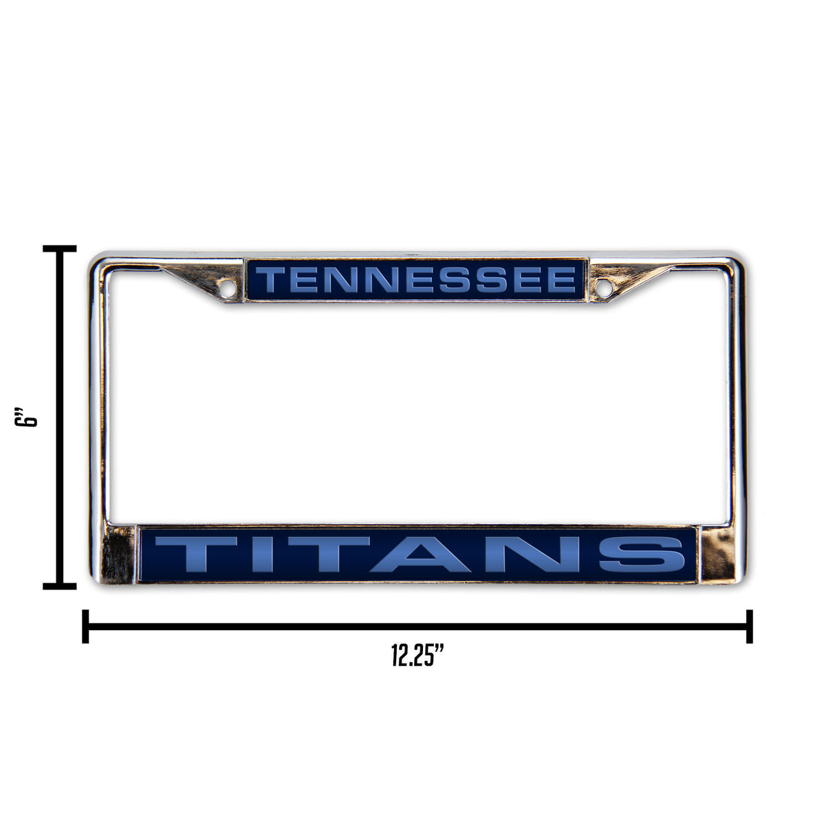 NFL Tennessee Titans Laser Cut Chrome License Plate Frame Fan Gear NFL Tennessee Titans