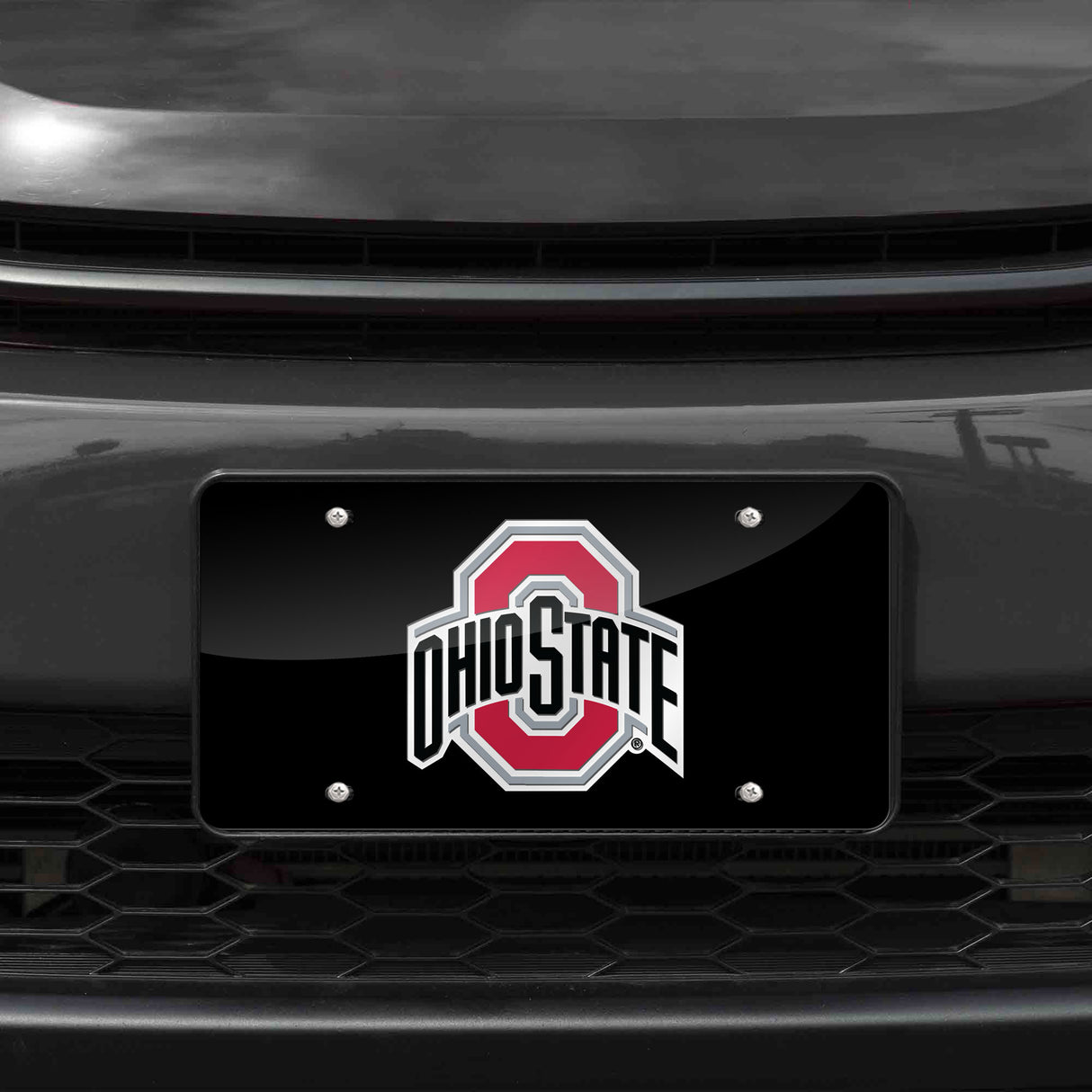 NCAA Ohio State Buckeyes Laser Cut Automobile Tag Fan Gear NCAA Ohio State Buckeyes