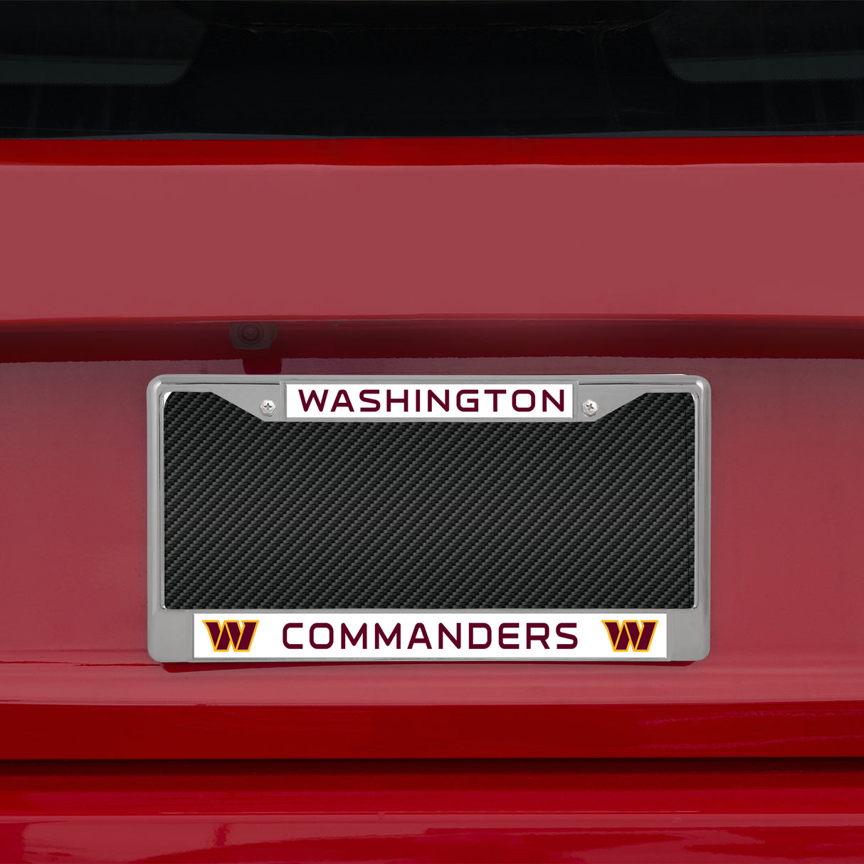 NFL Washington Commanders Chrome License Plate Frame Fan Gear NFL Washington Commanders