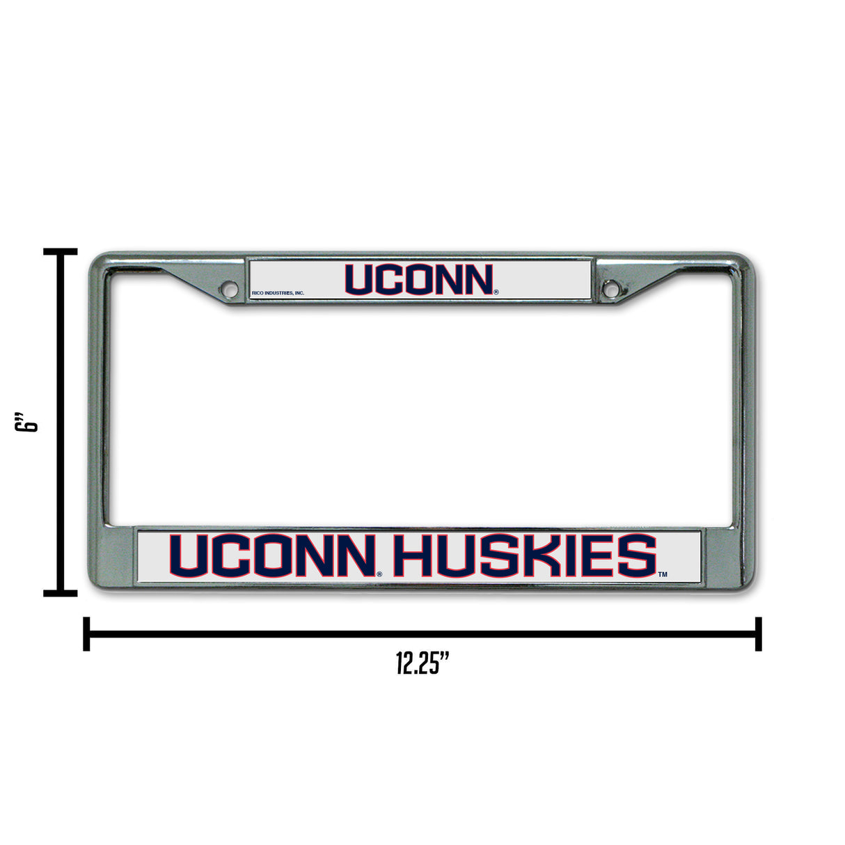 NCAA Connecticut Huskies - UCONN Chrome License Plate Frame Fan Gear NCAA Connecticut Huskies