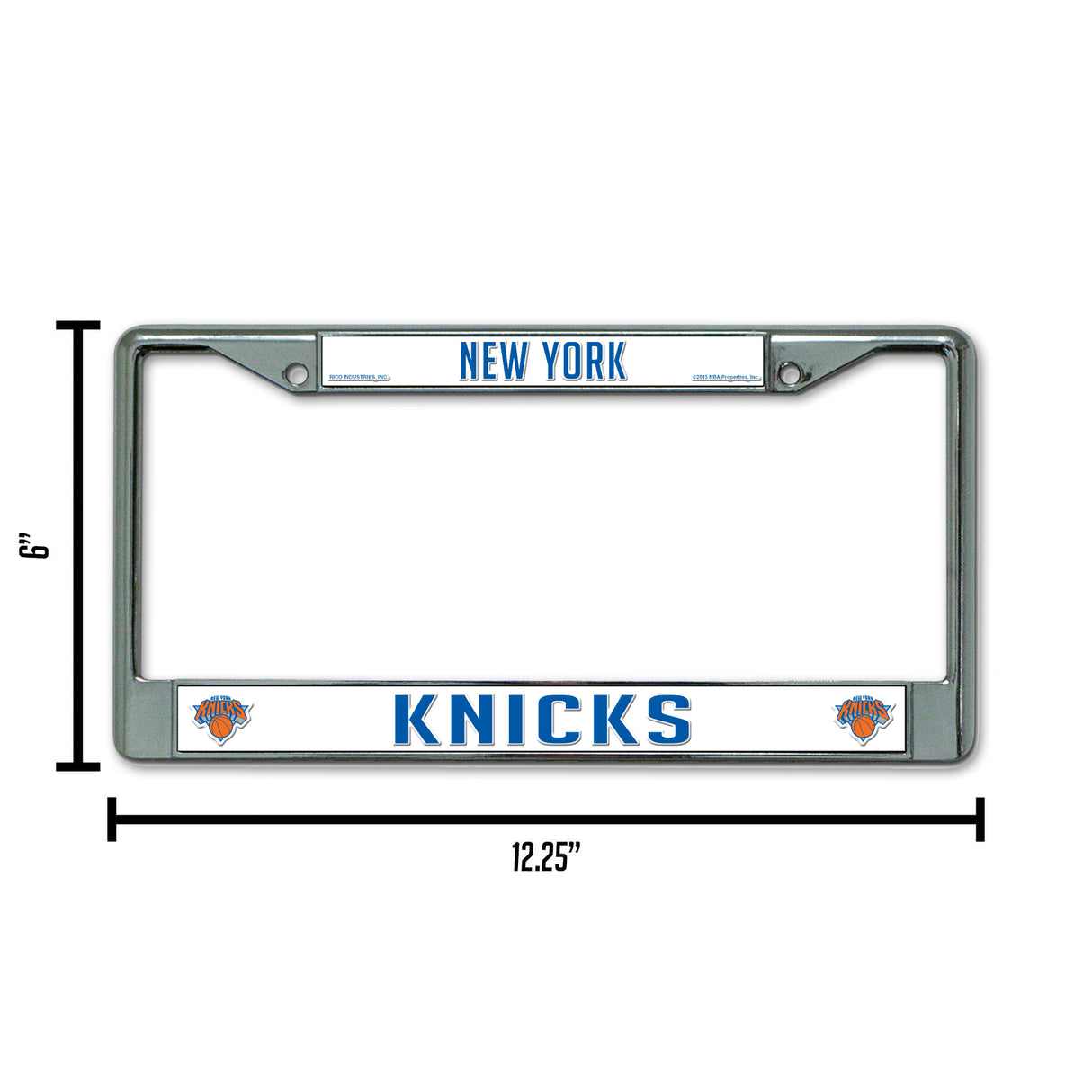 NBA New York Knicks Chrome License Plate Frame Fan Gear NBA New York Knicks