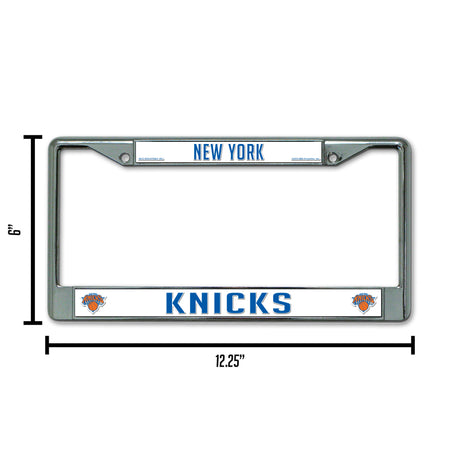 NBA New York Knicks Chrome License Plate Frame Fan Gear NBA New York Knicks