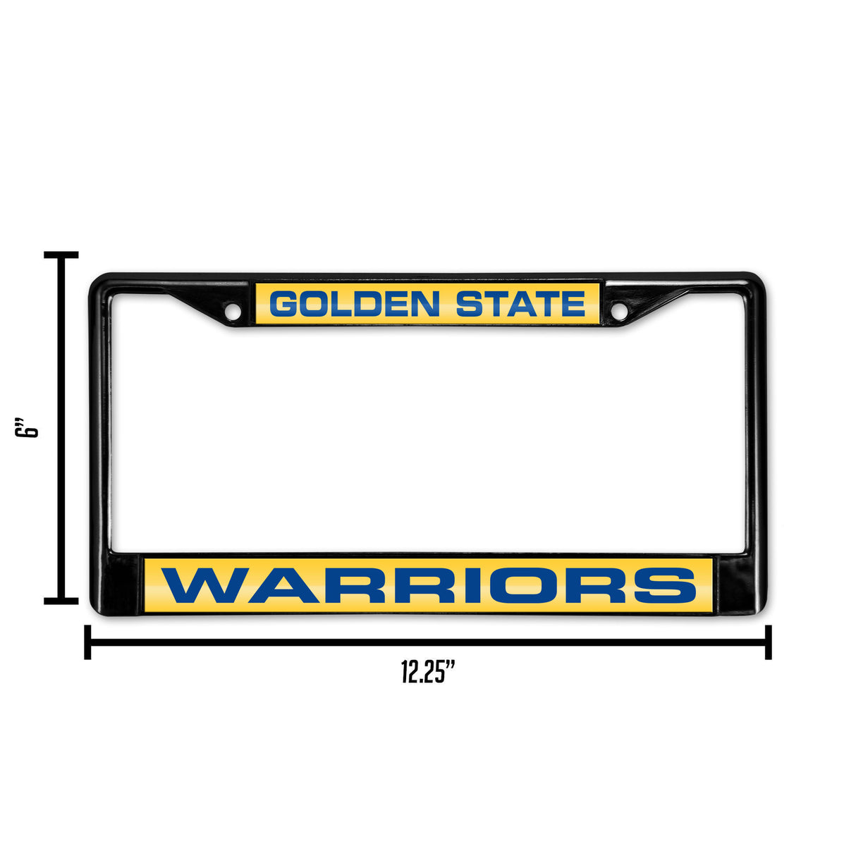NBA Golden State Warriors Laser Cut Chrome License Plate Frame Fan Gear NBA Golden State Warriors