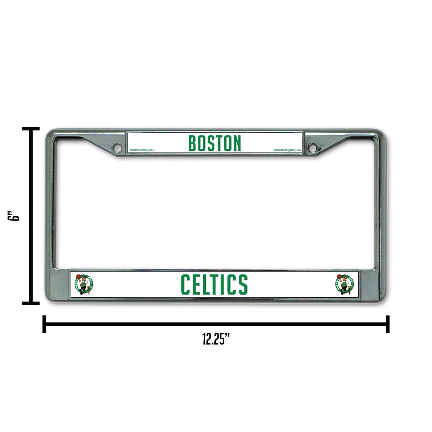 NBA Boston Celtics Chrome License Plate Frame Fan Gear NBA Boston Celtics