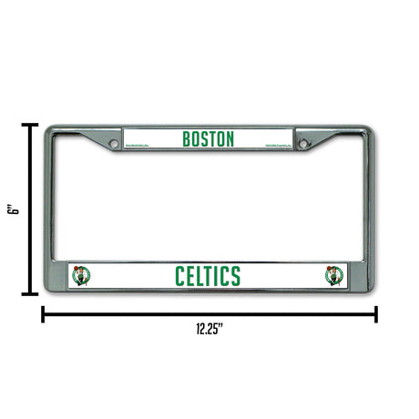 NBA Boston Celtics Chrome License Plate Frame Fan Gear NBA Boston Celtics