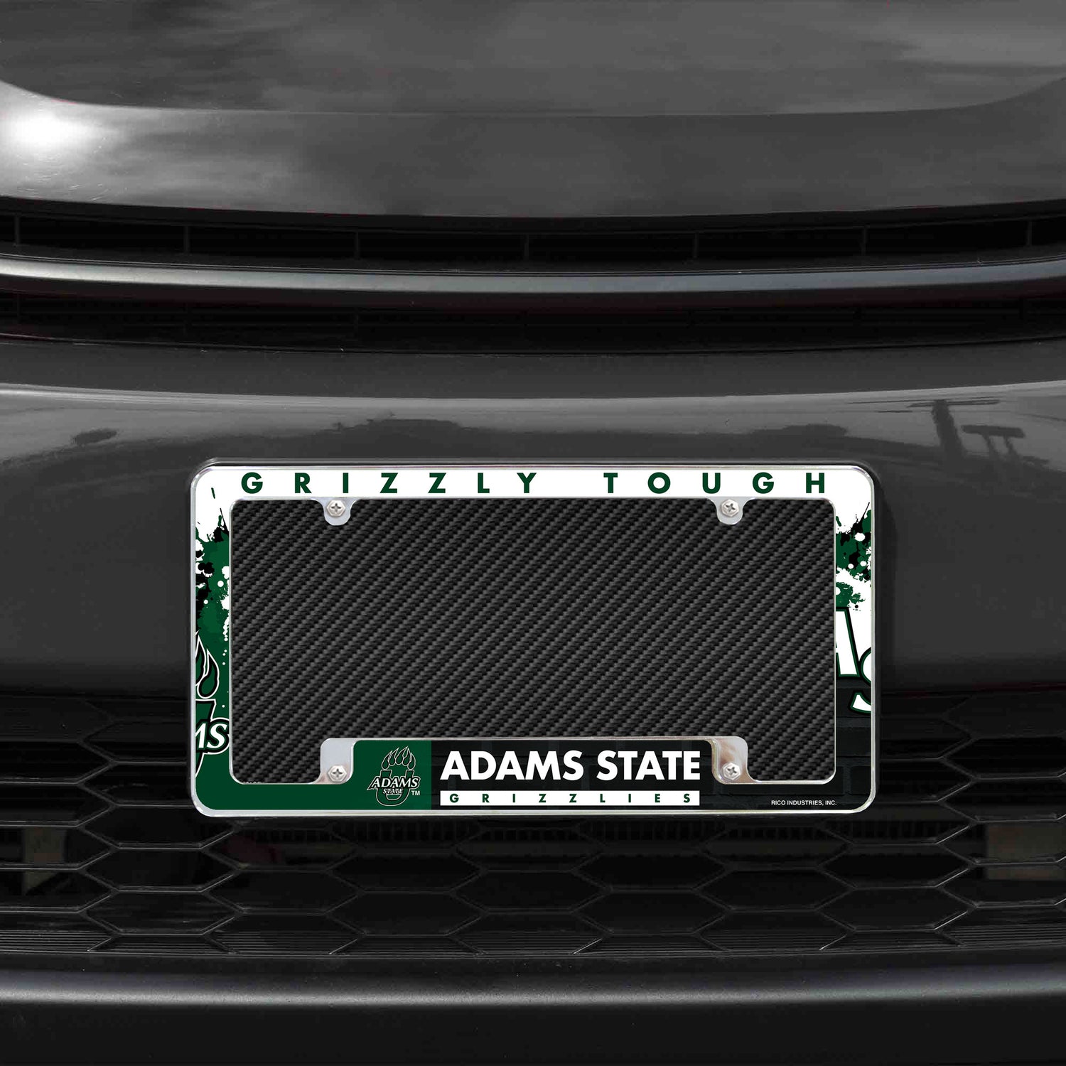 NCAA Adams State Grizzlies All Over Chrome License Plate Frame Fan Gear NCAA Adams State Grizzlies