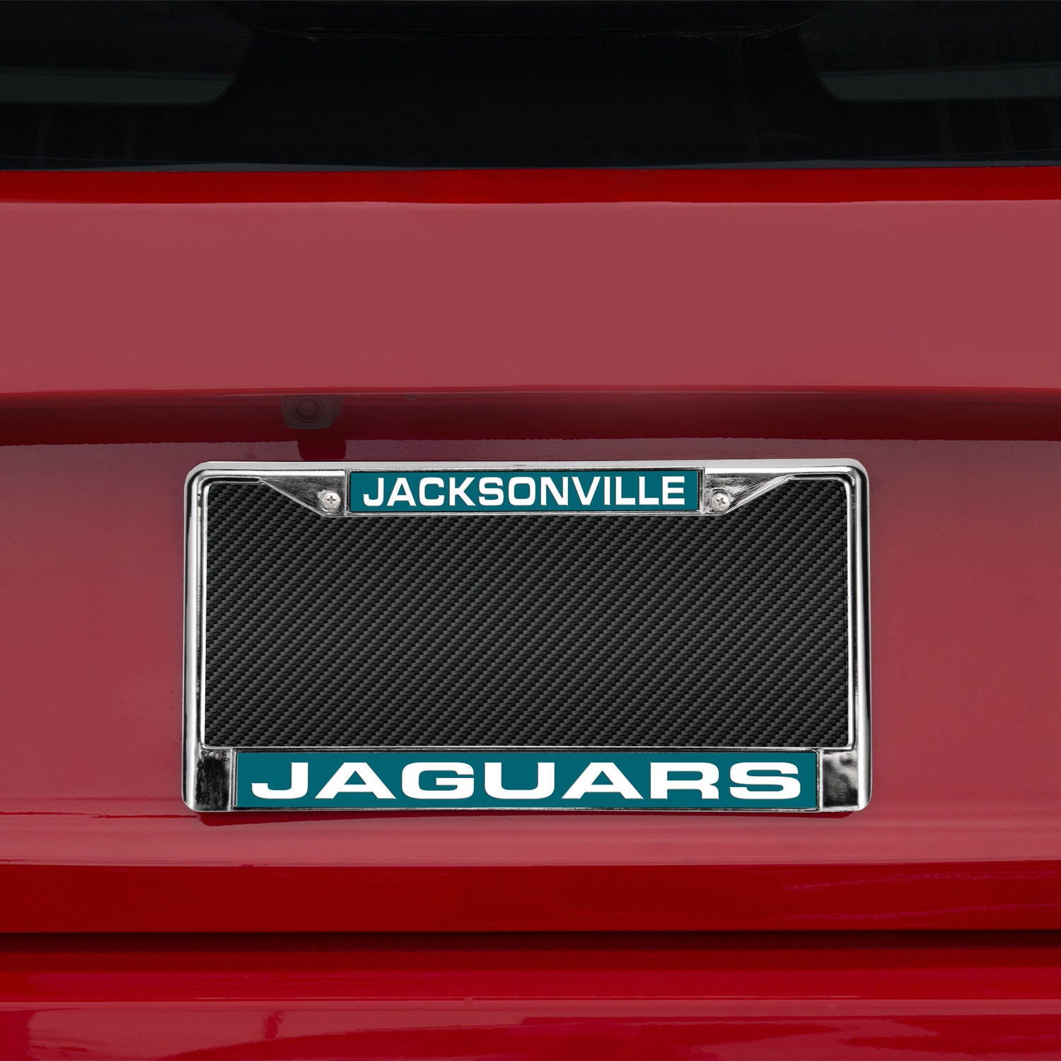 NFL Jacksonville Jaguars Laser Cut Chrome License Plate Frame Fan Gear NFL Jacksonville Jaguars