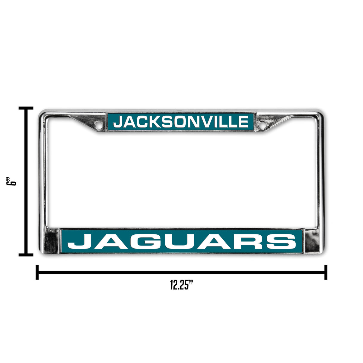 NFL Jacksonville Jaguars Laser Cut Chrome License Plate Frame Fan Gear NFL Jacksonville Jaguars