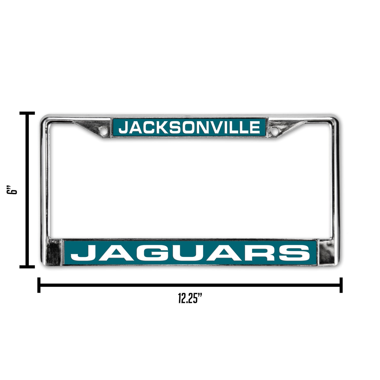NFL Jacksonville Jaguars Laser Cut Chrome License Plate Frame Fan Gear NFL Jacksonville Jaguars